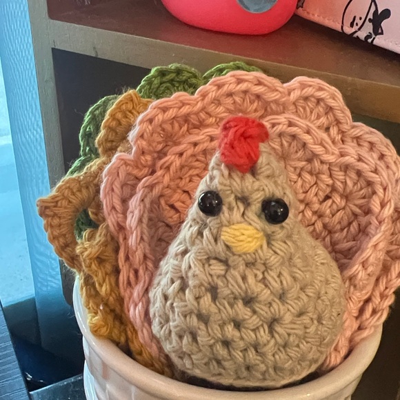 Crocheted crafted, handmade item quick list each item sold separately - Picture 2 of 2